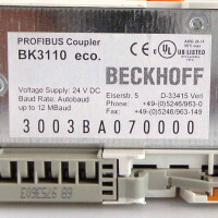 Beckhoff Profibus Buskoppler BK3110 GEB