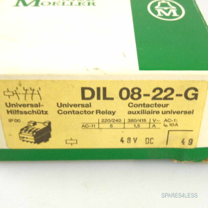 Klöckner Moeller Hilfsschütz DIL 08-22-G 48V DC OVP