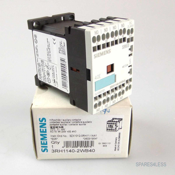 Siemens Hilfsschütz 3RH1140-2WB40 OVP