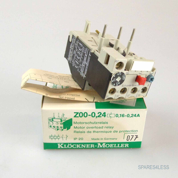 Klöckner Möller Motorschutzrelais Z00-0,24 0,16-0,24A OVP