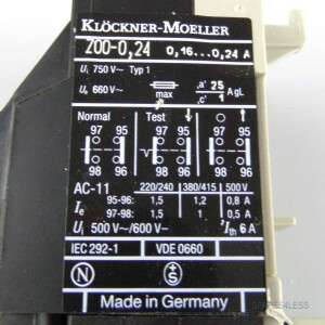 Klöckner Möller Motorschutzrelais Z00-0,24 0,16-0,24A OVP