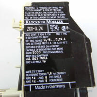 Klöckner Möller Motorschutzrelais Z00-0,24 0,16-0,24A OVP
