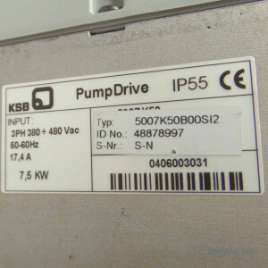 KSB PumpDrive 5007K50B00S12 48878997 GEB