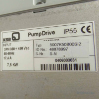 KSB PumpDrive 5007K50B00S12 48878997 GEB