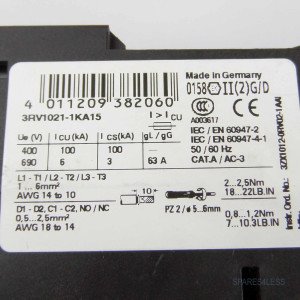Siemens Leistungsschalter 3RV1021-1KA15 GEB
