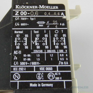 Klöckner Moeller Motorschutzrelais Z00-0,6 0,4-0,6 A OVP