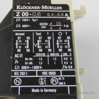 Klöckner Moeller Motorschutzrelais Z00-0,6 0,4-0,6 A OVP