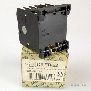 Klöckner Moeller Hilfsschütz DILER-22 24V 50Hz OVP