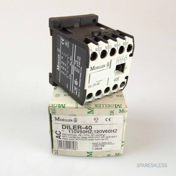 Klöckner Moeller Hilfssschütz DILER-40 110V50HZ, 120V60HZ 051756 OVP