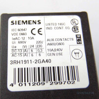 Siemens Hilfsschalterblock 3RH1911-2GA40 GEB