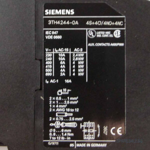 Siemens Schütz Hilfsschütz 3TH4244-0AB0 OVP