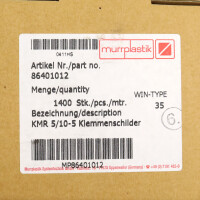 Murrplastik Klemmenschild KMR 5/10-5 86401012 (1400 Stk.) OVP
