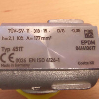 GÖTZE Sicherheitsventil TÜV-SV-11-318-15 D/G -0.35 NOV