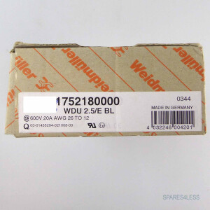 Weidmüller Klemmenblock WDU 2.5/E BL 1752180000 (72Stk.) OVP