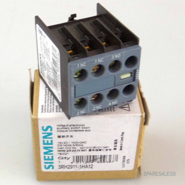 Siemens Hilfsschalterblock 3RH2911-1HA12 OVP