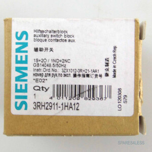 Siemens Hilfsschalterblock 3RH2911-1HA12 OVP