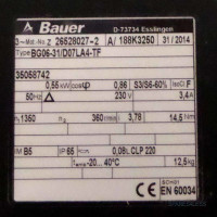 BAUER Getriebemotor BG06-31/D07LA4-TF 35058742 NOV