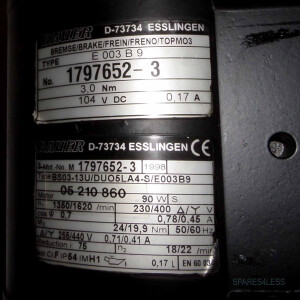 BAUER Getriebemotor BS03-13U/DUO5LA4-S/E003B9 NOV