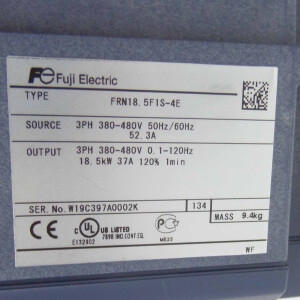 Fujitsu electric Frequenzumrichter FRN18.5F1S-4E NOV