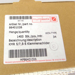 Murrplastik Klemmenschild KMR 5/7,5-5 86401026 (1400 Stk.) OVP