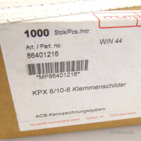 Murrplastik Klemmenschild KPX 6/10-6 86401216 (1000 Stk.) OVP