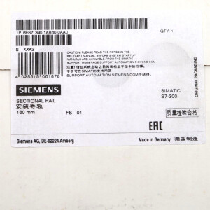 Simatic S7 Profilschiene 6ES7 390-1AB60-0AA0 16cm SIE