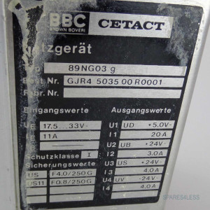 BBC Netzgerät 89NG03G GJR4503500R0001 #K2 GEB