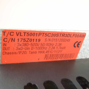 Danfoss Frequenzumrichter VLT5000 VLT5001PT5C20STR3DLF00A00 GEB