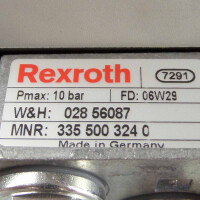 Rexroth Ventilinsel MNR: 3355003240 W&H: 02856087 GEB