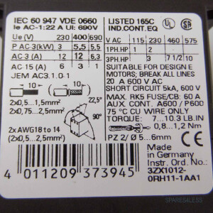 Siemens Schütz 3RT1317-1BB40 24V GEB