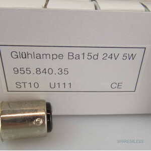 Werma Glühlampe 955.840.35 Ba15D 5 W 24 V (10Stk.) OVP