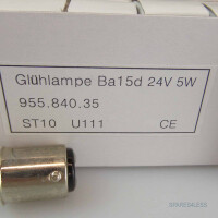 Werma Glühlampe 955.840.35 Ba15D 5 W 24 V (10Stk.) OVP