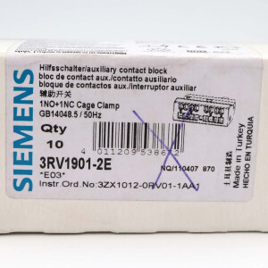 Siemens Hilfsschalter 3RV1901-2E (10Stk.) OVP