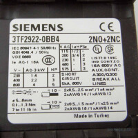 Siemens Schütz 3TF2922-0BB4 2,2KW/DC24V OVP
