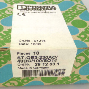 Phoenix Contact Optokoppler ST-OE3-230AC/48DC/100/SO14 2912031 (10Stk.) SIE