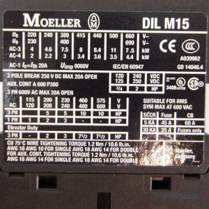 Klöckner Moeller Leistungsschütz DILM15 24VDC GEB