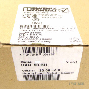 Phoenix Contact Hochstromklemme UKH50BU 3009105 (6Stk.) OVP