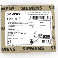 Siemens Leitungsschutzschalter 5SY4110-7 OVP