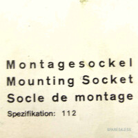 Hekatron Montagesockel A für Rauchschalter 112 OVP