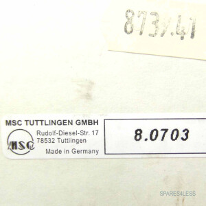 MSC BK MIKRO 7 Überwachungsgerät 8.0703.04 OVP