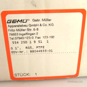GEMÜ 2/2-Wegeventil 55425D19511 OVP