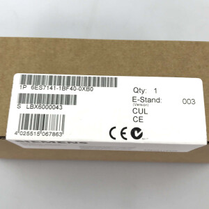 Simatic S7 ET200X 6ES7 141-1BF40-0XB0 E-Stand:03 SIE