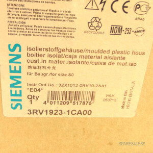 Siemens Isolierstoffgehäuse 3RV1923-1CA00 OVP