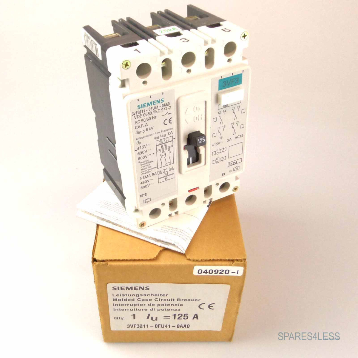 Siemens Leistungsschalter 3VF3211-0FU41-0AA0 OVP