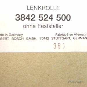 Bosch Lenkrolle ohne Feststeller 3842524500 OVP