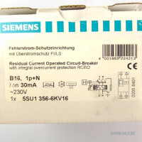Siemens FI/LS-SCHUTZEINRICHTUNG 5SU1356-6KV16 OVP