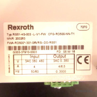 Rexroth Frequenzumrichter RS51-4G-003-L-V1-FW CFG-RD500-NN-T1 GEB