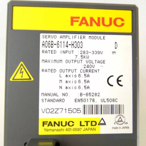 Fanuc Servo Amplifier Module A06B-6114-H303 Vers.D GEB