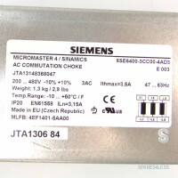 Siemens Micromaster 4 Kommutierungsdrossel 6SE6400-3CC00-4AD3 GEB