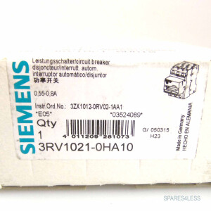 Siemens Leistungsschalter 3RV1021-0HA10 OVP